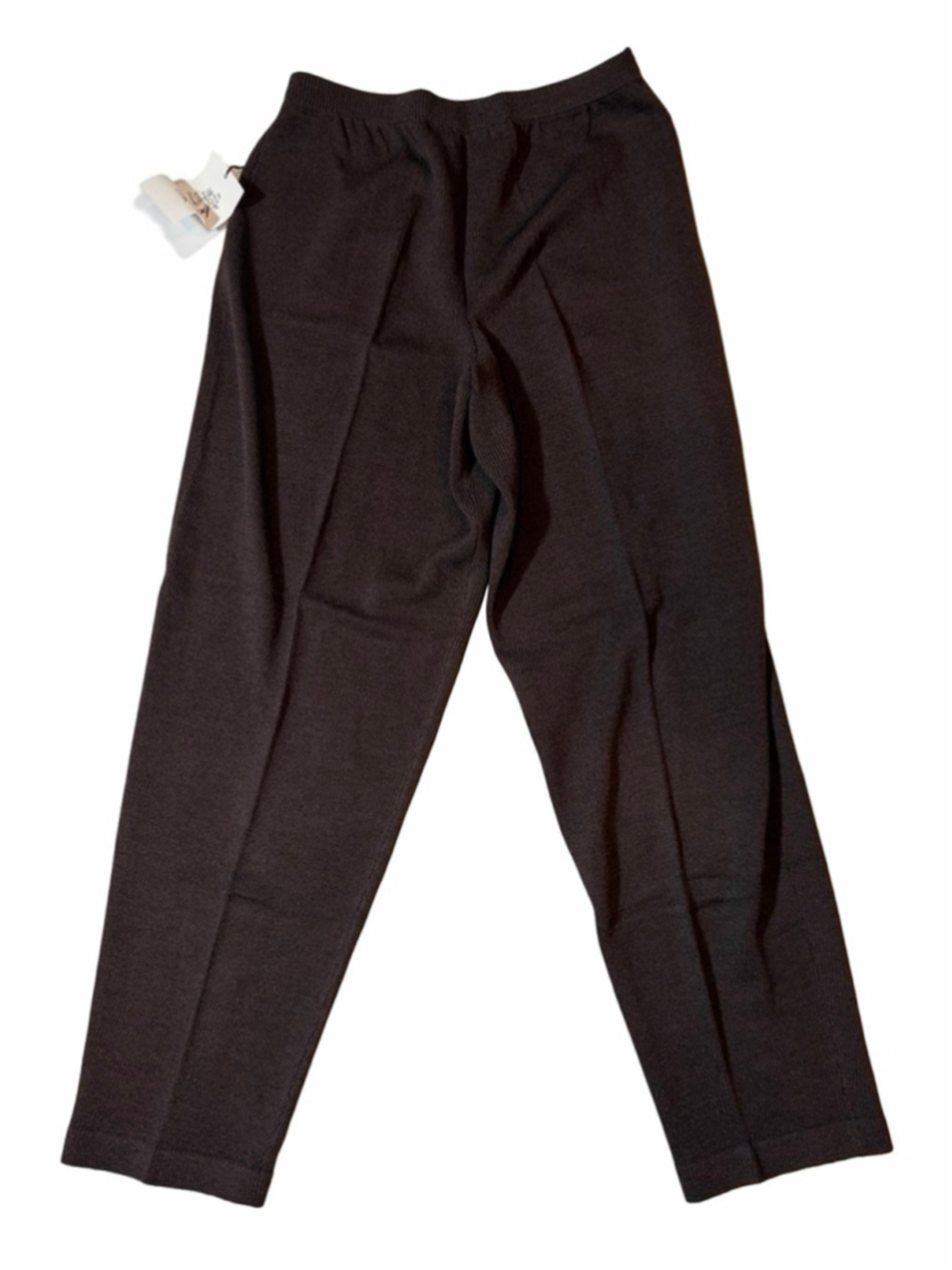 Baobei New York Brown Wool Blend Knit Pull On Pants Wide Leg L NWT